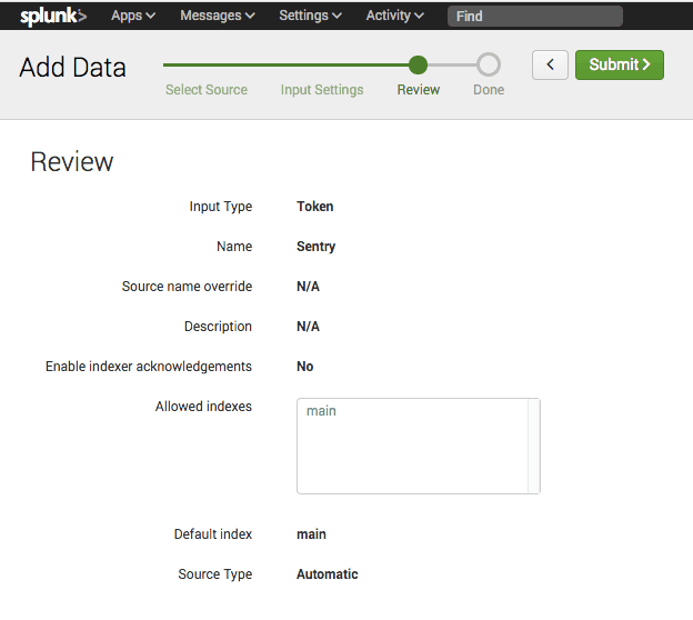 Review form before submitting